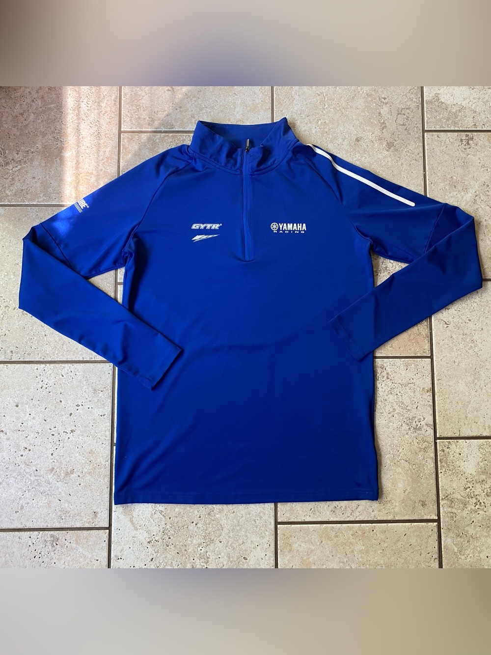Men’s Yamaha 1/4 Zip, Blue, Medium, Excellent Condition